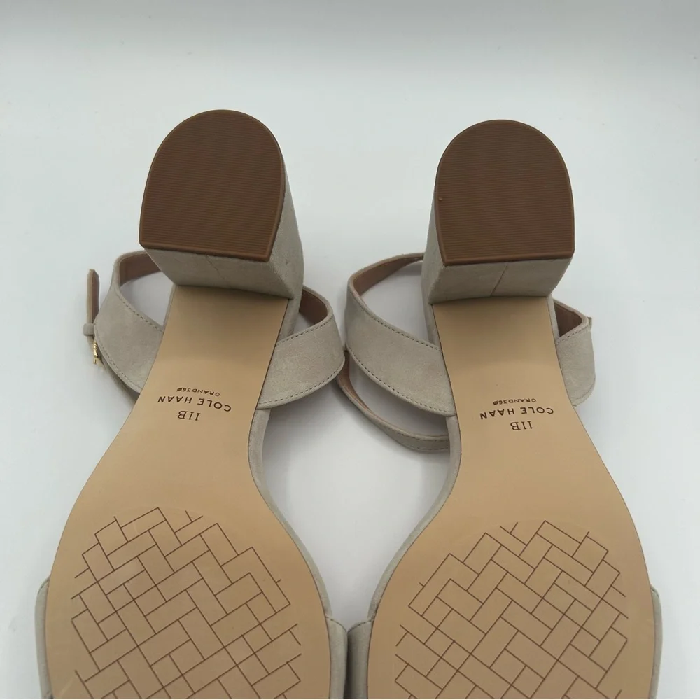 New Womens Cole Haan Josie Block Heels (65mm) heeled Mortar Suede size 11 B
